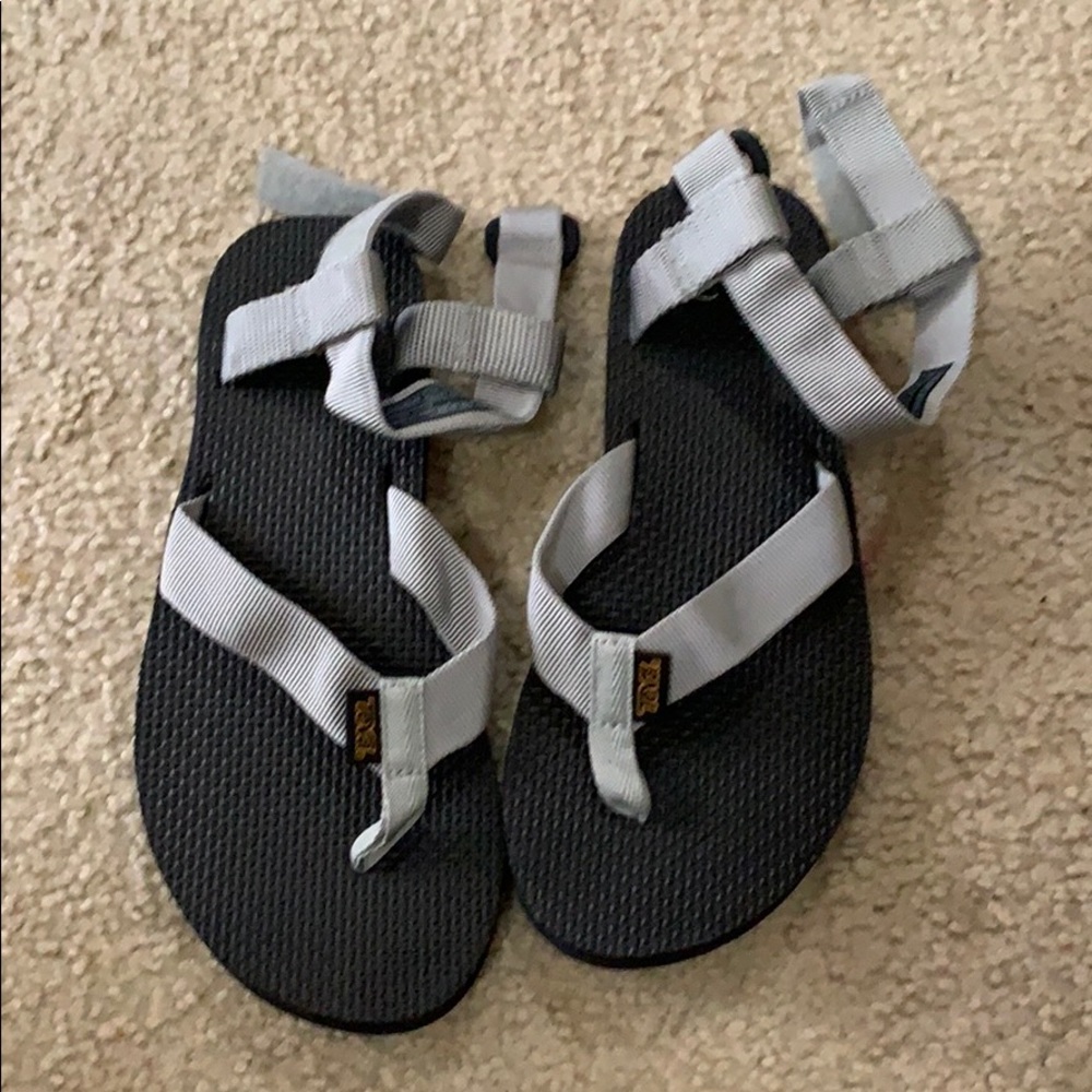 Teva flip flops with ankle straps
